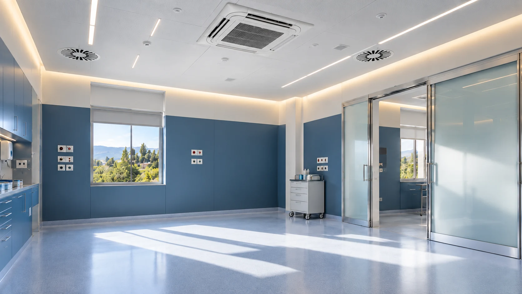 Un ambiente sanitario climatizzato